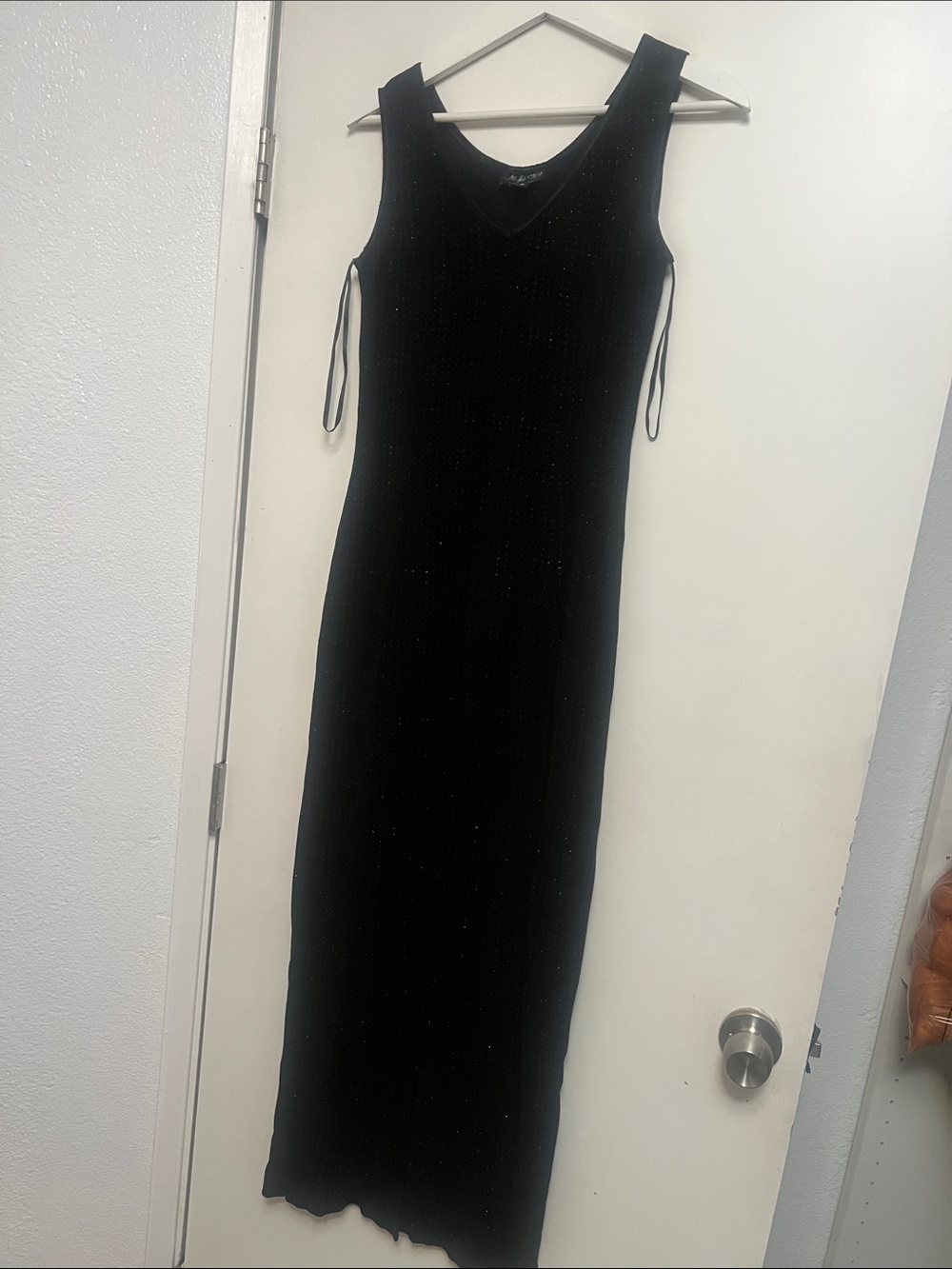 Night Way Collections Black lightweight maxi Dress with Subtle Sparkle versatile